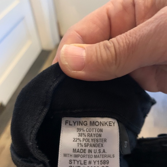 Flying Monkey stretch denim fringed mini. Worn 1x!!!!!!‎ - Picture 5 of 7